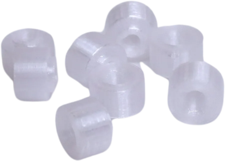 Translucent 3D printed hold spacers